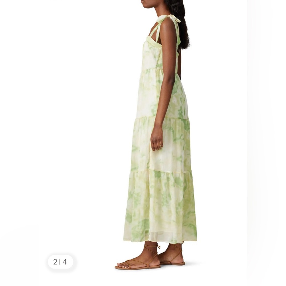 Line & Dot Green Tie-Dye Maxi Dress XS Rent the Runway 💙 - Picture 5 of 7